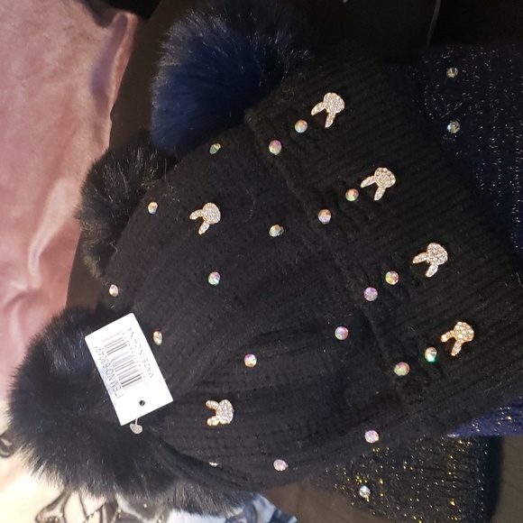 Winter Fur Beanie Sherpa Lined Soft Warm Lux Beanie Single Pom Pom Studded Knit - Picture 6 of 17